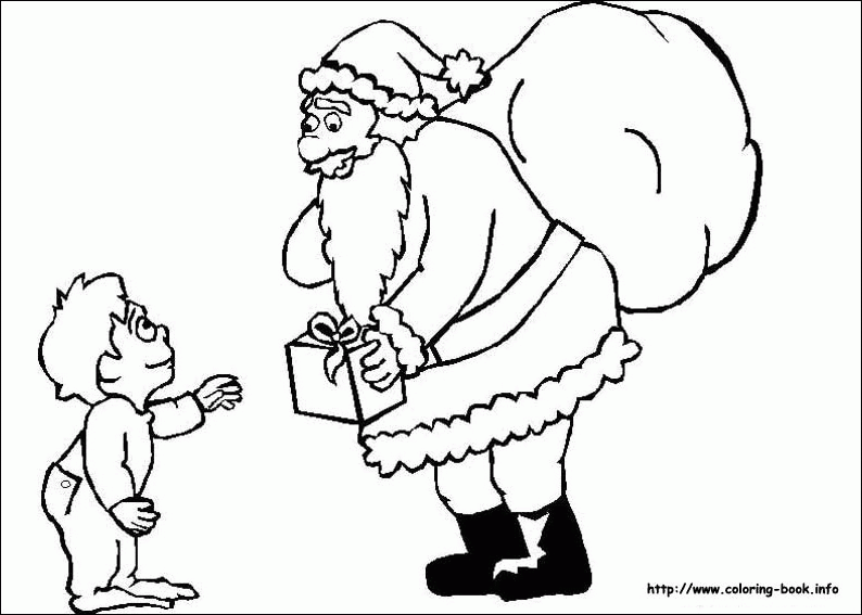 Święty Mikołaj kolorowanki